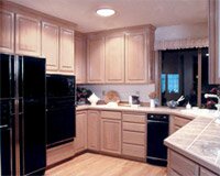 Kitchen with Tubular Skylight
